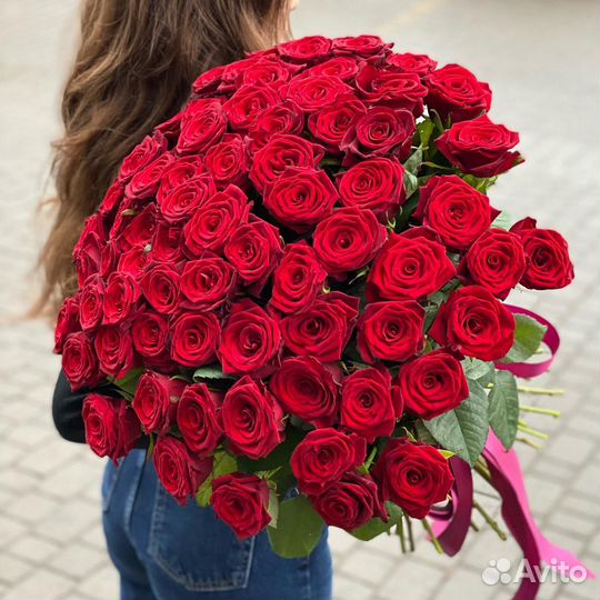 Роза 25 51 101 151. Букеты из роз с доставкой
