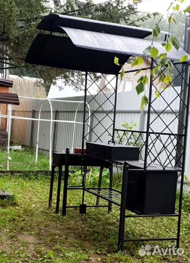 Мангал с крышей