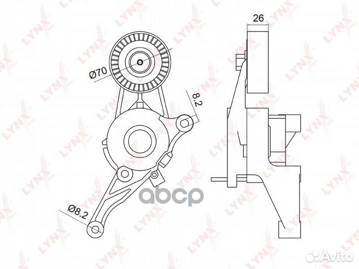 Натяжитель ремня навесного оборудования PT3041