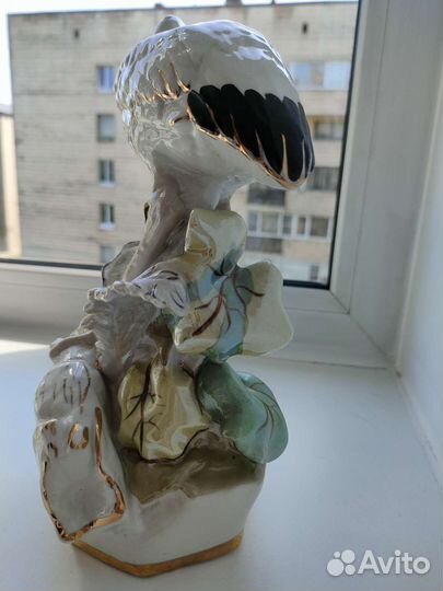 Статуэтка Цапля и лягушка