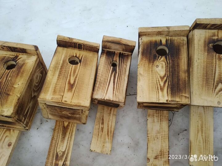 Скворечники и синичники с установкой