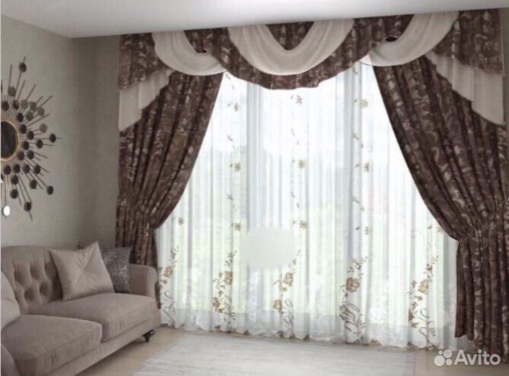 Комплект штор новый