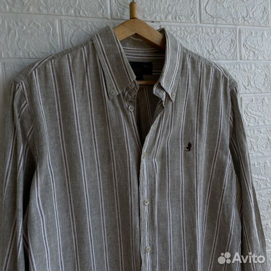 Льняная рубашка Merlboro Classic L оригинал