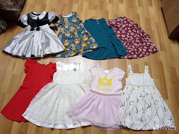Платье для девочки пакетом на рост 116