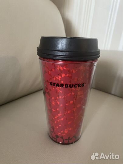 Тамблер термос Starbucks пластиковый