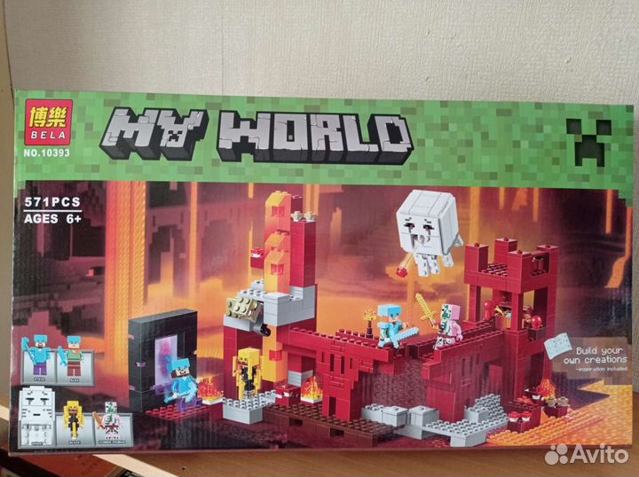 Майнкрафт Bela 10393 Крепость Нижнего Мира