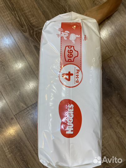 Подгузники хаггис elite soft 4 новые