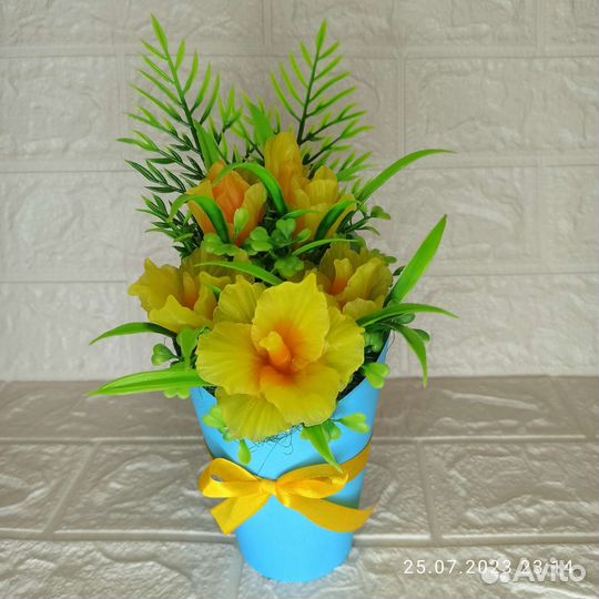 Букет гладиолусов. Мыло ручной работы