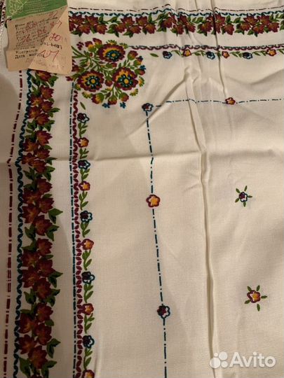 Шаль шерстяная и платки хб СССР