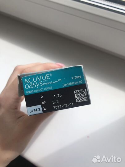 Контактные линзы acuvue oasys 1.25