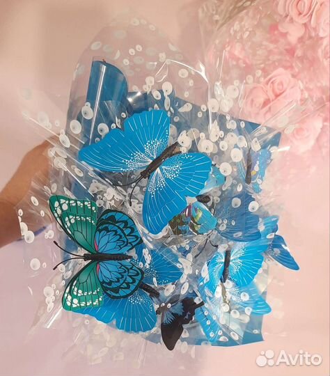 Букет цветы из бабочек