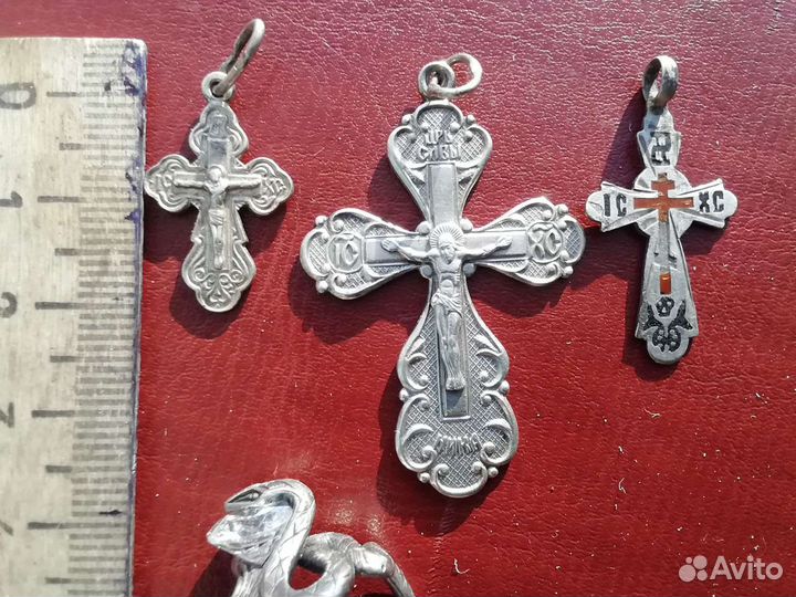 Крест серебро