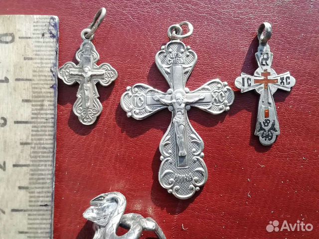 Крест серебро