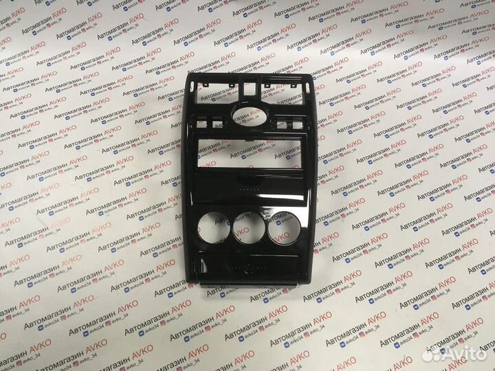 Консоль панели Приора 1din черный глянец