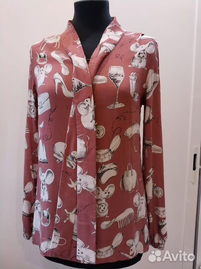 Блуза 100 натуральный Шёлк 44 46