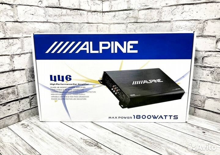 Автомобильный усилитель Alpine 4 канальный 1800W