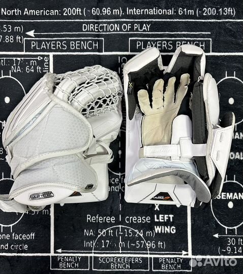 Хоккейные ловушка и блин вратаря Bauer Hyperlite