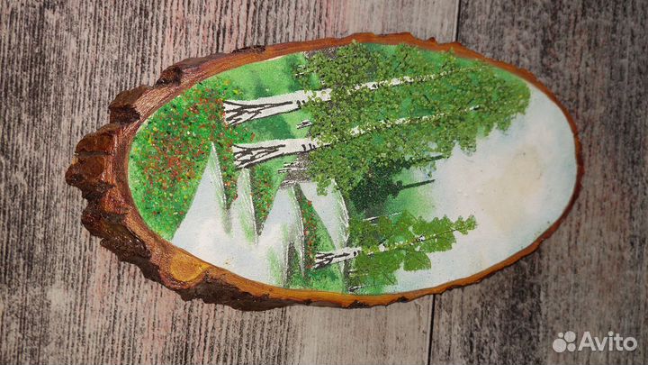 Картина на дереве СССР