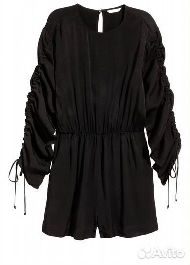 H&M Комбинезон-шорты с завязками черный EUR 40 L