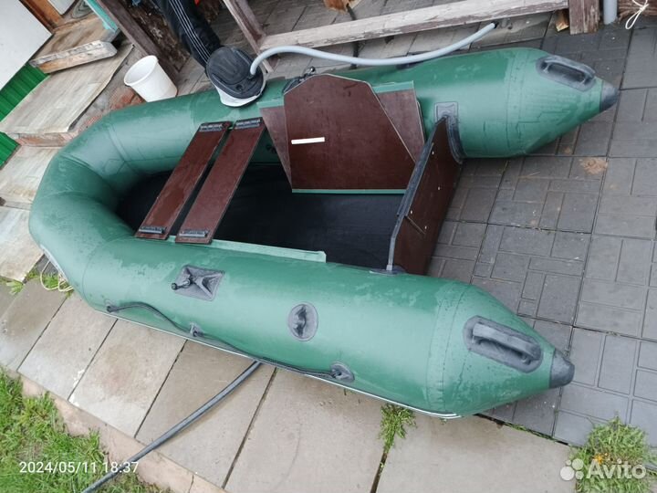 Надувная лодка пвх бу с мотором