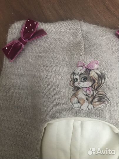 Шапка шлем для девочки