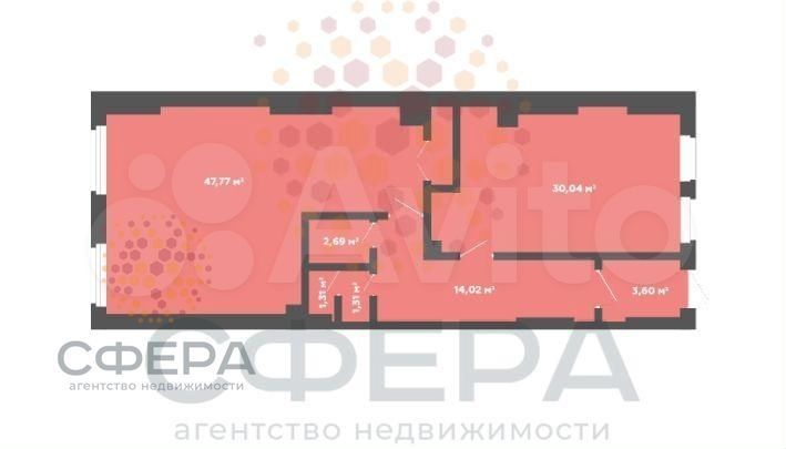 Сдам офисное помещение, 100.74 м²