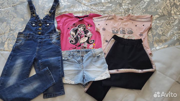 Вещи пакетом на девочку 122 128