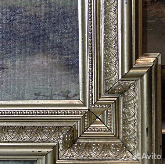 Картина.19 век.Голландия.Пейзаж.Мельница