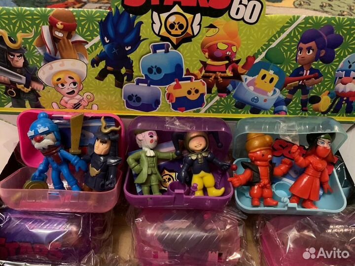 Фигурки Бравл Старс и Амонг Ас разные герои