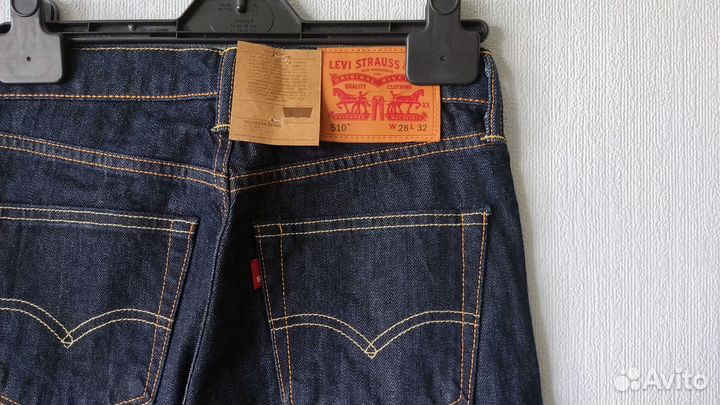 Джинсы Levis 510 Selvedge Denim