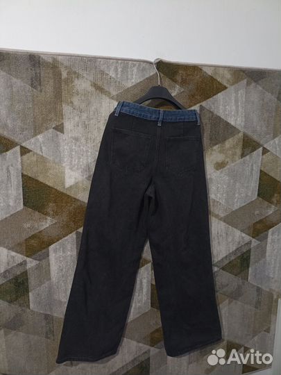 Джинсы женские широкие трубы