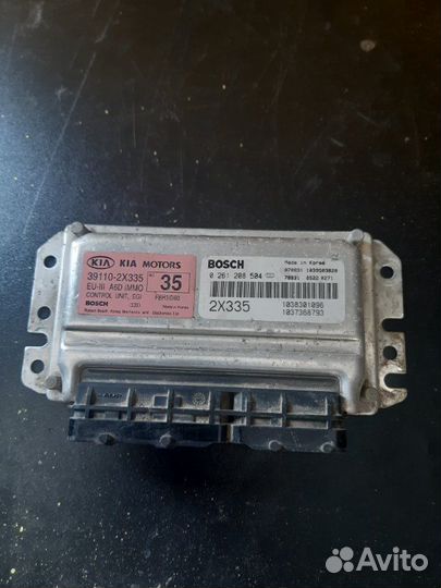 Электронный блок управления двигателем Kia Spectra