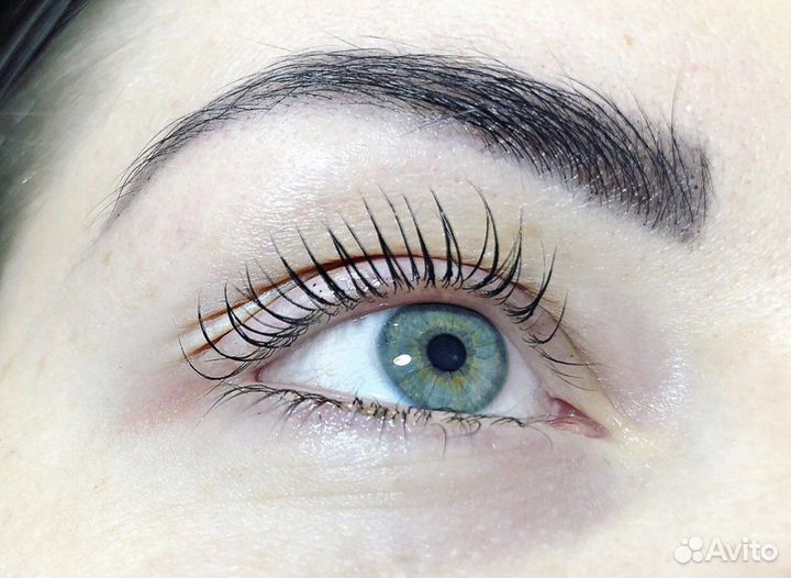 Коррекция бровей нитью окрашивание хной