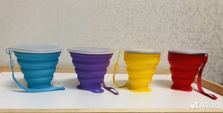 Стакан силиконовый складной новый