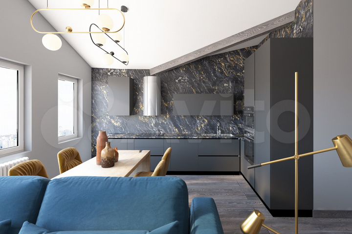 2-к. квартира, 61 м², 5/5 эт.