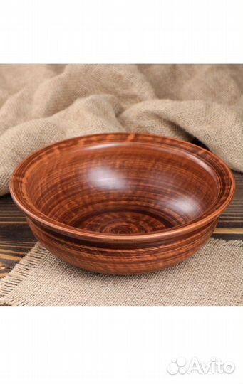 Новый салатник/тарелка из красной глины