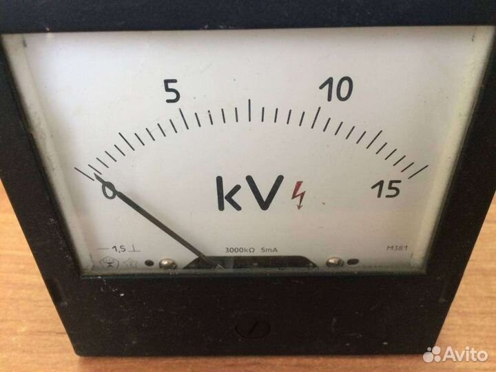М381, 89 г.в. 1,5 кл (пред.изм 0-15 kV),3000k, 5mA