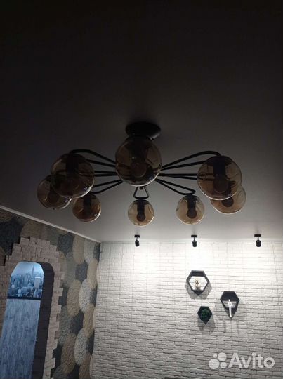 Люстра потолочная подвесная бу