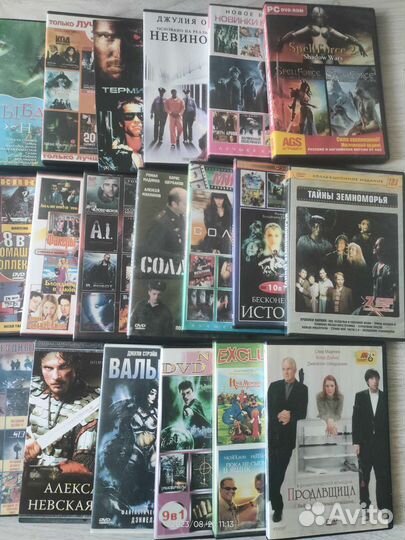 Двд диски с фильмами 22 шт