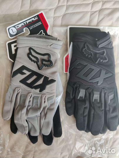 Fox перчатки, только серые