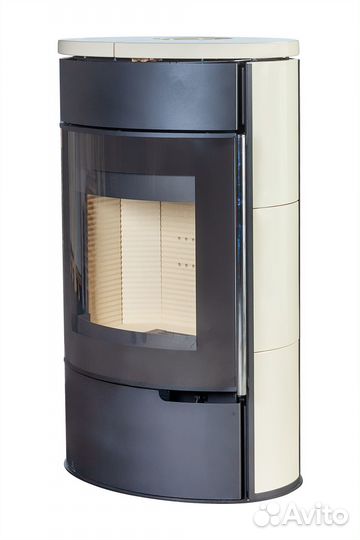 Камин торонто майолика кремовая