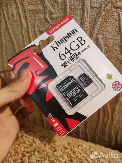 Карта памяти MicroSD Kingston