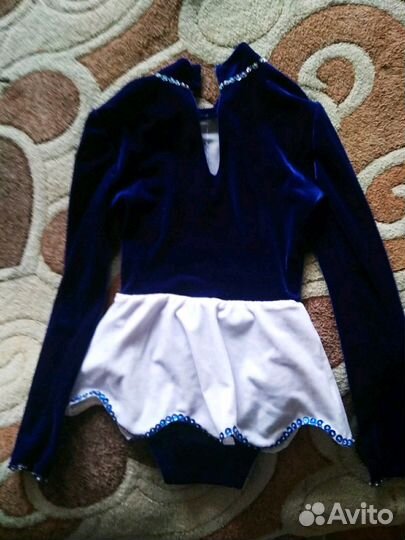 Бархатный купальник для гимнастики