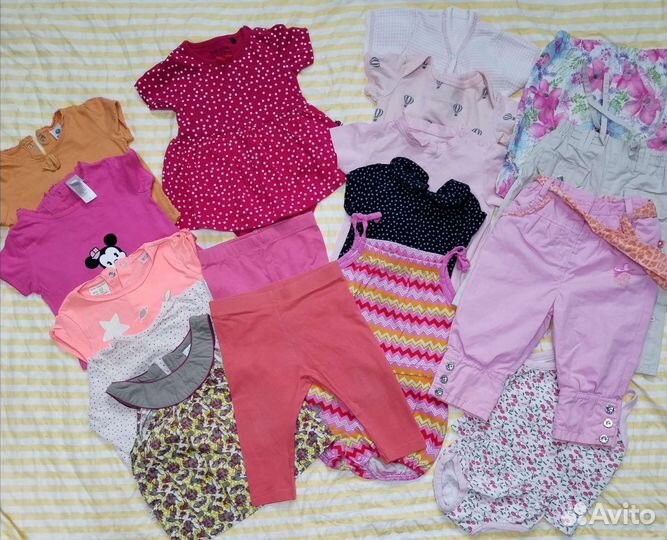 Вещи пакетом на девочку 62 68 p