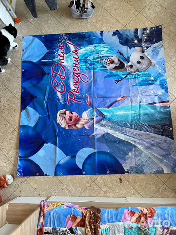 Баннер фото зона Эльза и Анна «Холодное сердце»