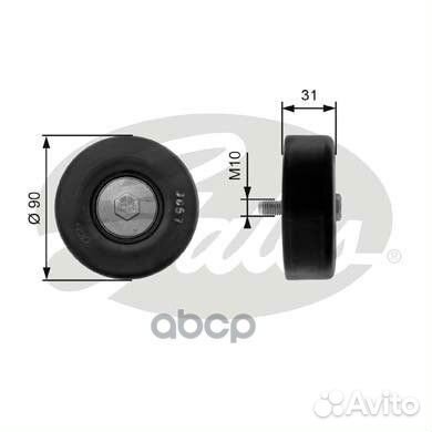 T36197 ролик обводной ремня генератора Ford Mo