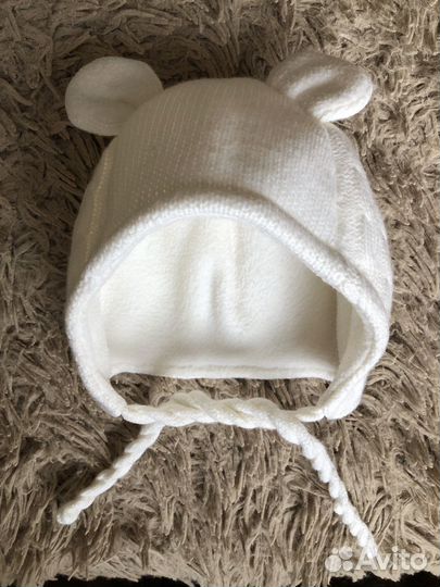 Шапка для новорожденного зима/весна/осень