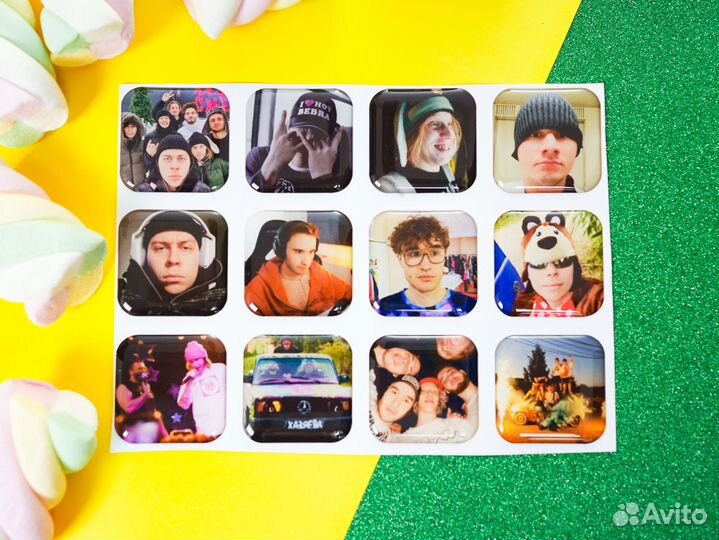 Наклейки 3d стикеры оптом
