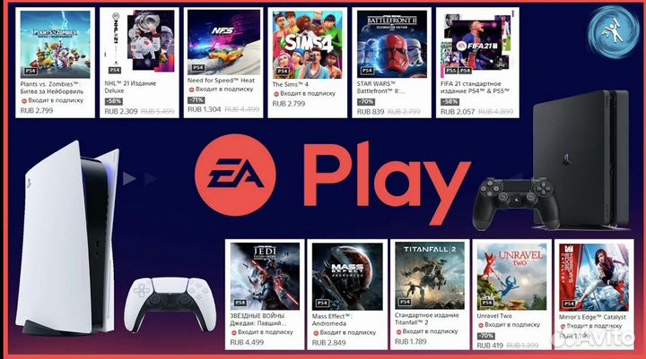 Подписка EA Play 1-12 месяцев PS4 PS5