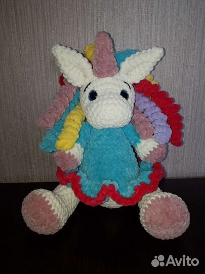 Единорожка плюшевая